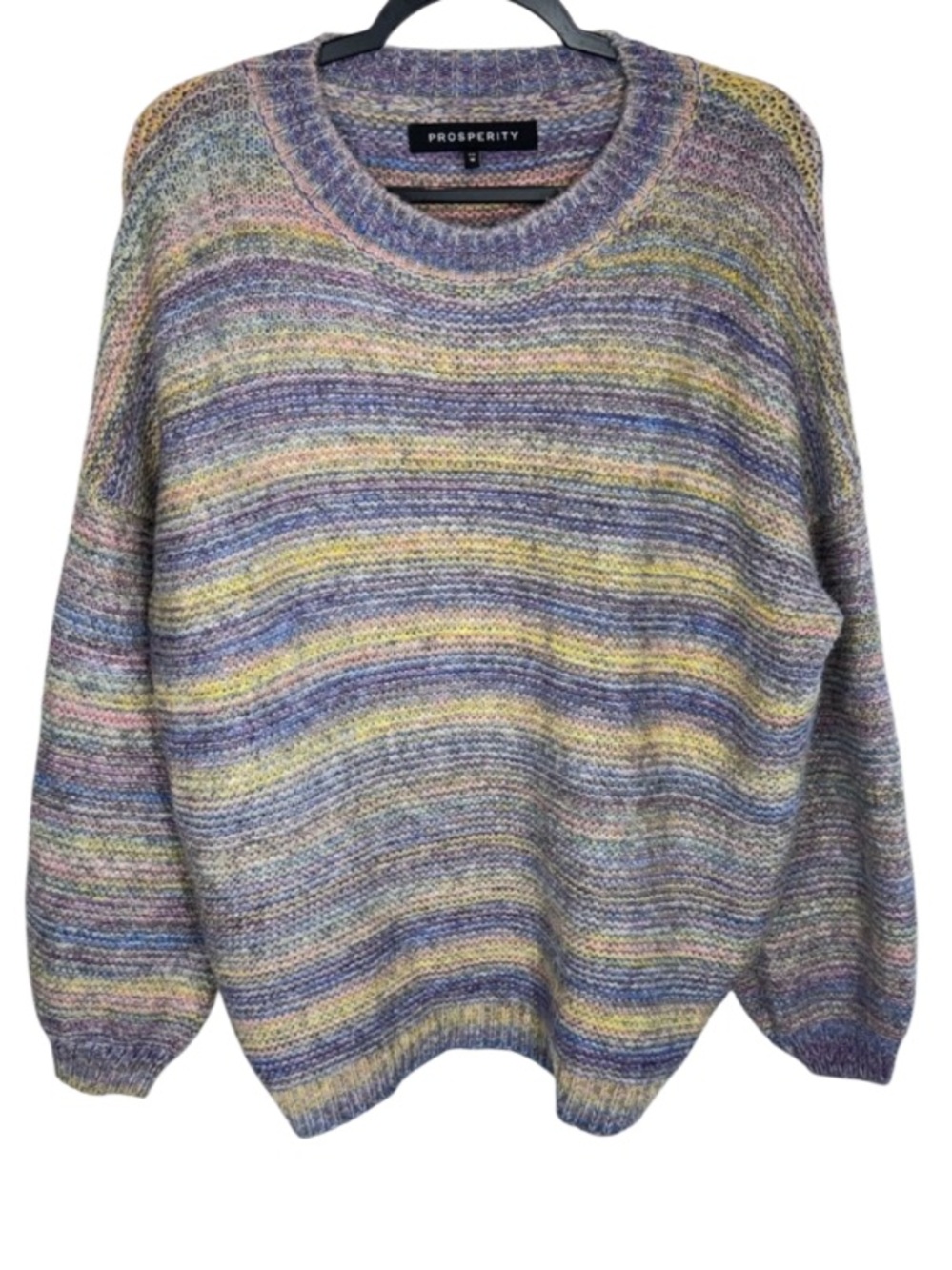 Prosperity Oversize Pastels Multi Color Knit Sweater